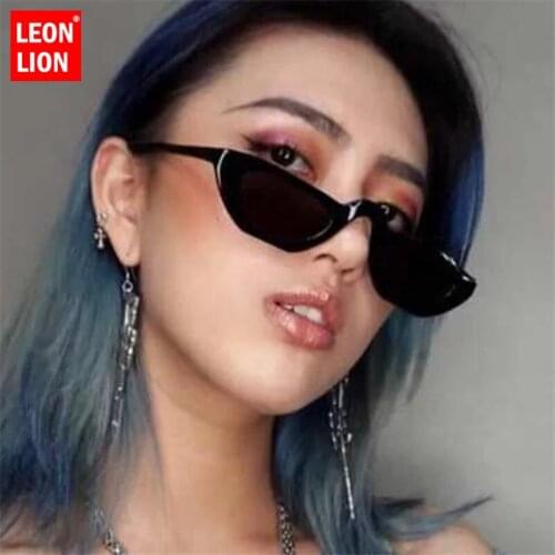 LeonLion Rectangular Hip Hop Men And Women Hipster Glasses Vintage Sun Glasses Candy Colors Sunglasses Women Oculos Feminino