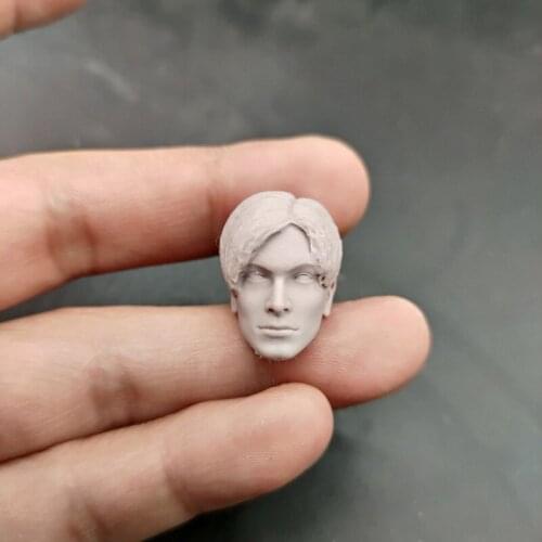 Blank 1/12 Scale Prison Leon Scott Kennedy Head Sculpt Unpainted Fit 6" ML Figure