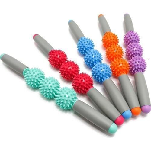 Yoga Sports Full Body Muscle Massage Prickly Relax Muscle Massage Sport Roller Stick Fitness Yoga Bodybuilding Ball