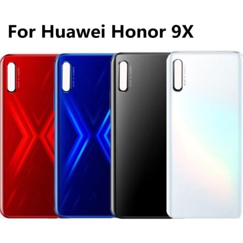Back Glass Cover For Huawei Honor 9X Battery Housing Cover Rear Door Phone Back Replacement Repair Parts