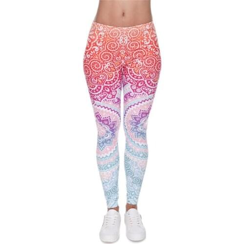2019 Fashion Capris 3D Full Printing Punk Women Ladies Legging Stretchy Trousers Casual Workout Pants Leggings