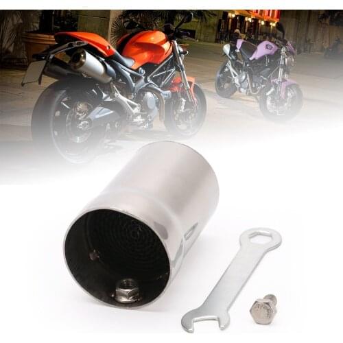 1pc Universal Refit Motorcycle Exhaust Pipe Catalyst Muffler 48MM Adjustable DB Killer Silencer Escape Moto
