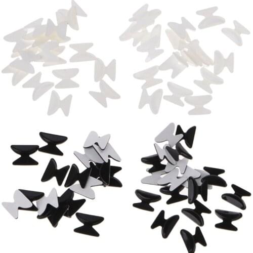 10 Pairs Eyeglasses Sunglasses Adhesive Silicone Non-slip Stick on Nose Pads