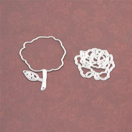 5x6.6cm The roses Scrapbooking DIY Embossing Mothers Day paper dies cutting dies carbon steel cutter Metal die cards
