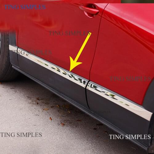 Car Accessories Styling For Mazda Cx-30 Cx30 2020 2021 Side Body Door Side Skirt Accent Moulding Sticker Trim car styling
