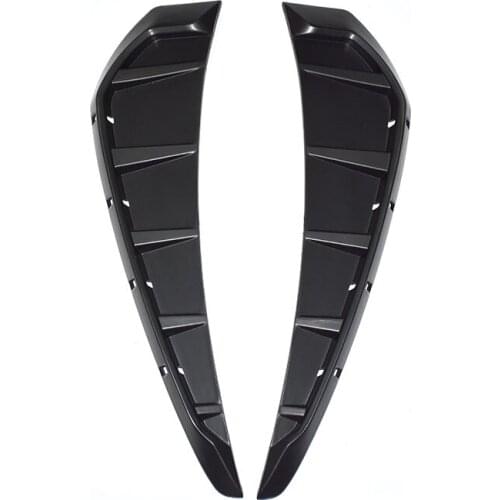 CAR STYLING 2 x Side Body Marker Fender Air Wing Vent Trims matte black Trim Pattern FIT For 2016 2017 2018 10th Honda Civic