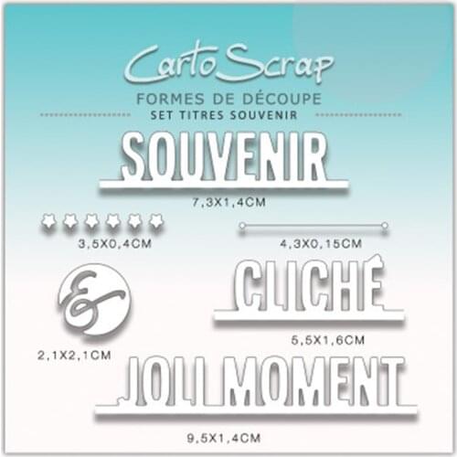 CH 2021 New Arrival Titres-souvenir Metal cutting dies stencil Greeting Card Decoration DIY Scrapbooking Scrapbook Paper Photo