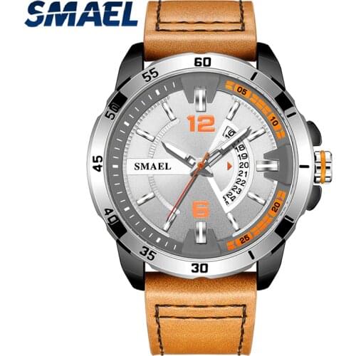 Leather Band Watch Fashion Male Clock Luminous Hands Clock Auto Date Wristwatches 30M Waterproof Timer relogio 9205 Men Watches