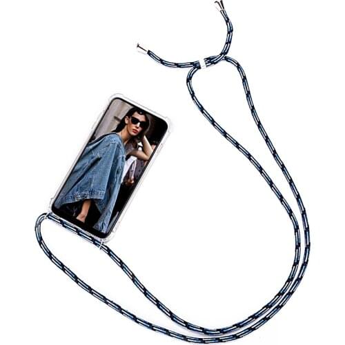Strap Cord Chain Phone Case for Samsung Galaxy A5 A6 A7 A8 A9 2018 Necklace Lanyard Coque For A51 A71 10 20 30 40 50 70 Funda
