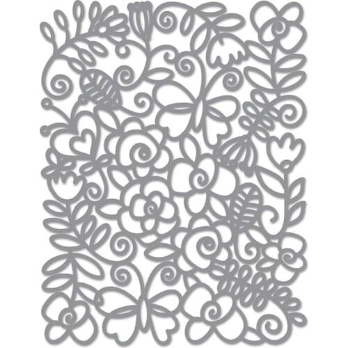Flower Butterfly Cutting Dies Scrapbook Dariy Decoration Stencil Embossing Template DIY Greeting Card Handmade