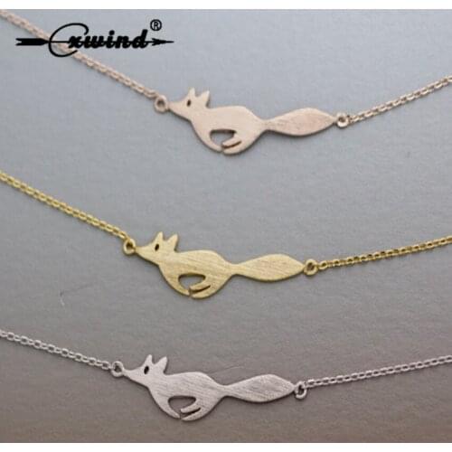 Cxwind Cute Fashion Running FOX Bracelets for Friendship Jewelry Animal Fox Bracelet Bijoux