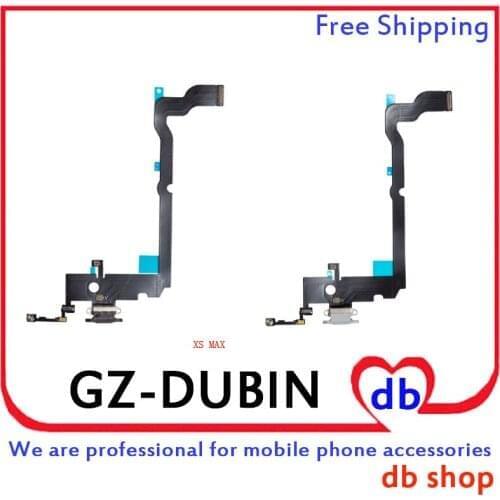 DHL For iPhone XS MAX Head Jack Audio Charger Flex Cable USB Charging Dock Connector Microphone Wifi Antenn Flex Ribbon