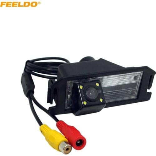 FEELDO Car Rear View Camera With LED For Hyundai Veloster/Genesis Coupe/I30/KIA Soul Backup Parking Camera