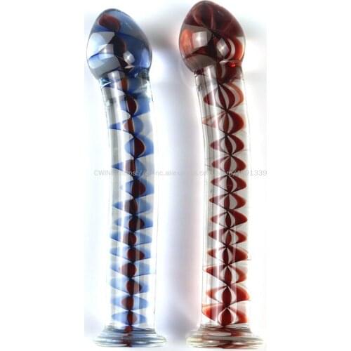 CW0212 Smooth G Spot Vaginal Massager Glass Dildo