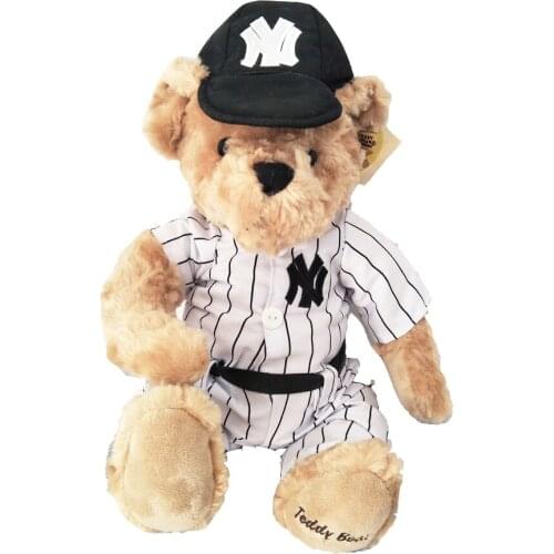 BOLAFYNIA cute cartoon with hat Teddy Bear tie plush toy doll birthday gift children Stuffed toy