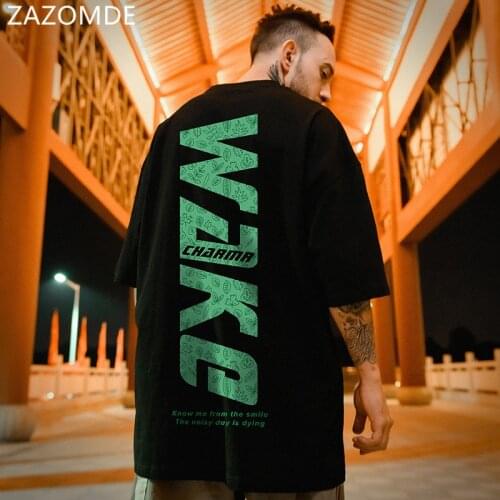ZAZOMDE 2021 Fashion Summer T Shirt Men Funny Cartoon T-shirt Casual Cool Streetwear men Tshirt Couple Hip Hop Top Tee Male