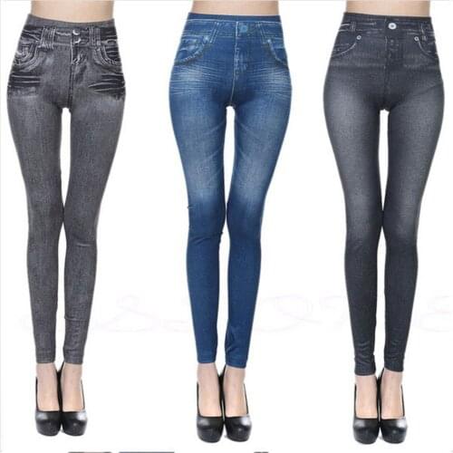 Real Pocket Short Velvet Imitation Denim Seamless Bottoming Jeans