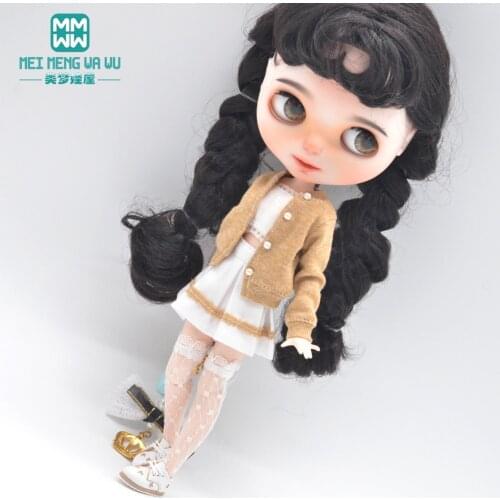Blyth Doll Clothes Four sets of sweaters, underwear, skirts and shoes for Toys Azone OB23 OB24 doll accessories