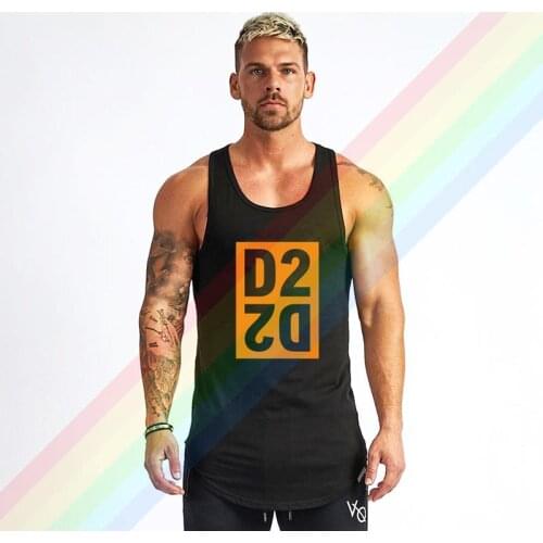 Orange DSQ2 2QSD Posters Logo Summer Soft Custom Sleeveless Design Your Own Vest Cotton Mens Muscle Tee Tank Top Shirt