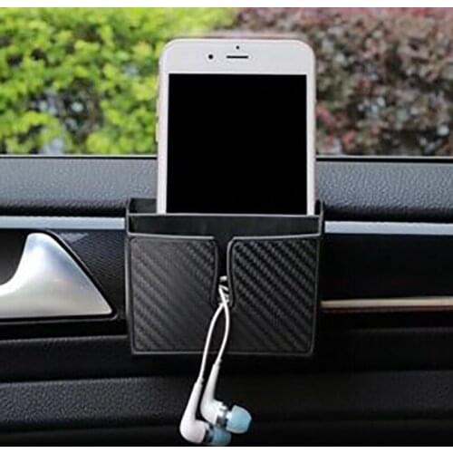 Stowing Tidying Car Organizer Container Phone Holder Stand Car Storage Box For Phone Charge Keys Coins Auto Seat Bag