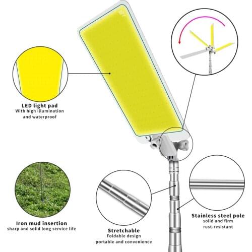 Portable Lantern flashlight camping LED lights rechargeable camping lighting equipment light for Road travel night fishing lamp