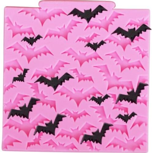 Bat Silicone Mold Halloween Cake Cupcake Fondant Cake Decorating Tools Candy Clay Chocolat Moulds