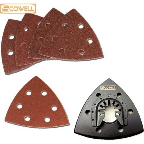 30% Off Sanding Paper Triangular Sanding Pad Suit for Oscillating Power Multi Tool Saw Blade for Fein Dremel Multi Tool Sand Pad