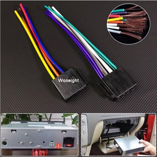 Car CD Radio Audio Stereo Standard ISO Wire Harness Female Adapter Connector Cable Wiring Connector Adapter Plug For Auto Car