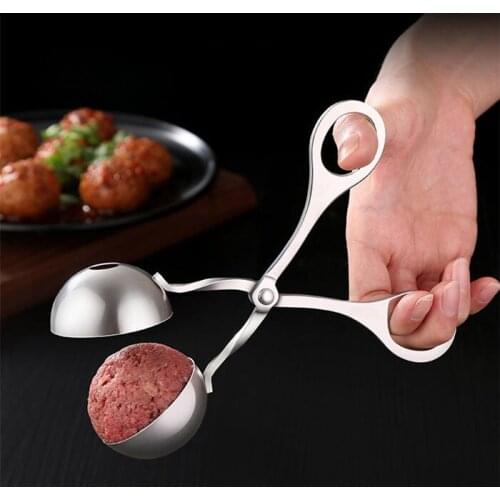 Convenient Kitchen Meatball Maker Stainless Steel Meatball Clip Fish Ball Rice Ball Making Mold Tool Kitchen Accessories