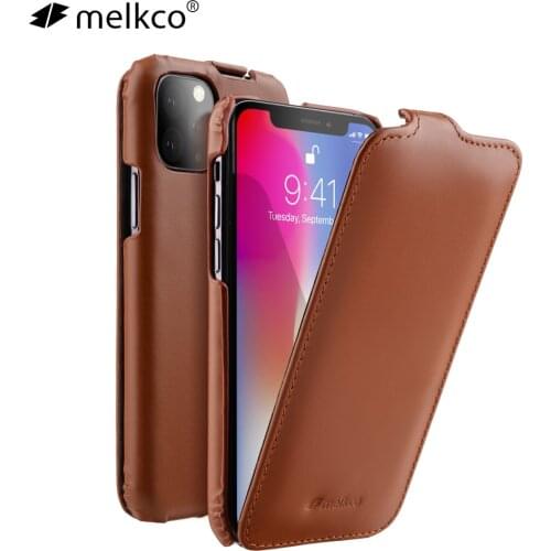 Vertical Open Genuine Leather Flip Phone Case Cover For iPhone 11 Pro Max X Xr Xs Max 5.8 6.1 6.5 Real Cowhide Business Cases
