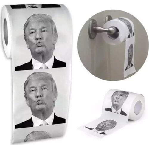 GPGP Funny US President Trump/Biden/Obama Toilet Paper Roll Prank Toilet Paper Roll Joke tissue paper home party supplies