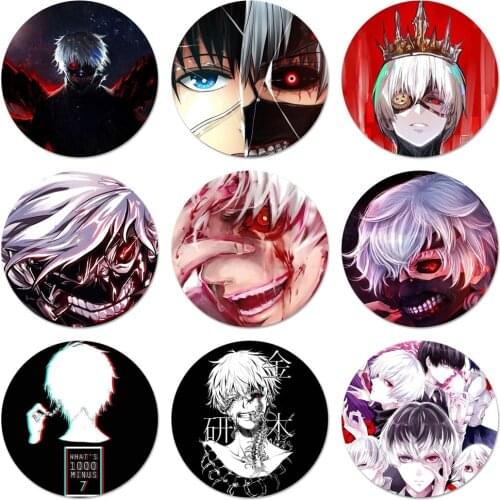 Ghouls Japan Anime Icons Pins Badge Decoration Brooches Metal Badges For Clothes Backpack Decoration