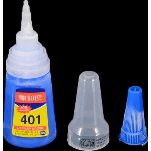 1pack 401 Glue Rapid Fix Instant Fast Adhesive Bottle Stronger Super Glue Multi-Purpose for Leather Jewlery