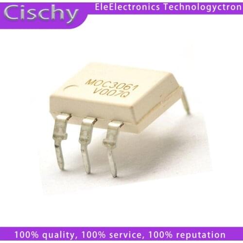 10pcs MOC3051 MOC3052 MOC3061 MOC3062 MOC3063 MOC3081 DIP6 MOC3082 MOC3083 MOC3033 MOC3031 DIP-6 original In Stock