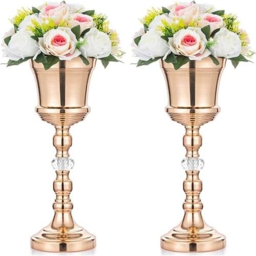 12pcs)Centerpieces Flower Stand Wedding Decoration Centerpieces Elegant Crystal Table Top Centerpieces