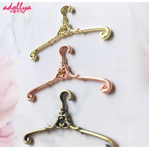 Adollya BJD Doll Accessories Alloy Clothes Stand Doll Clothes Dress Hangers For Dolls Toys Accessories For BJD Christmas Gift