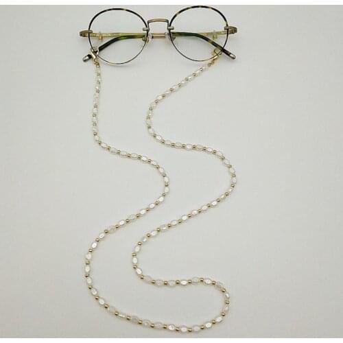 Mask Hanging Rope Eyeglasses Chain Imitation Pearl Beaded Women Outside Casual Sunglasses Accessory Necklace Gift Accessories