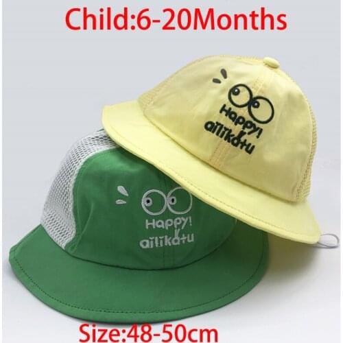 Child Cartoon Casual Fisherman Hip Hop Hat Fishing Bucket Hat Cap Sun Protection Cotton Fisherman Boy Girl Hat Bob