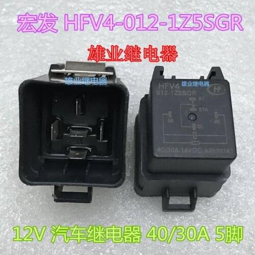 HFV4 HFV4-012-1Z5SGR 12V car Relay 40/30A 5PIN