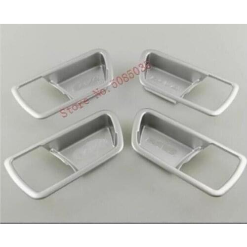 ABS Inner Side Car Door Handle Bowl Molding Cover Kit Trim MATTE SILVER STYLE Accessories For Toyota Rav4 Rav 4 2014 - 2018