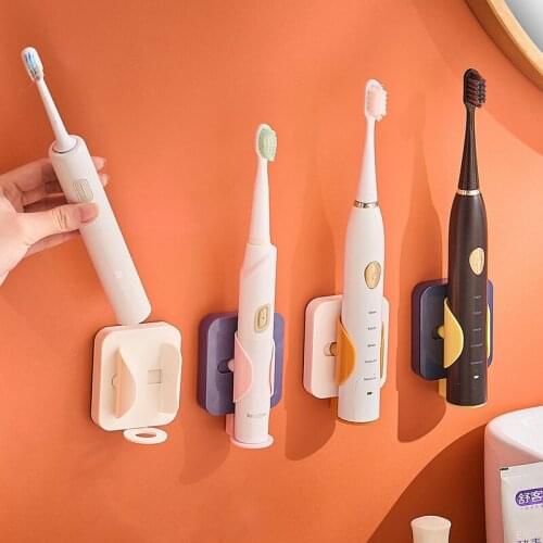 Creative Electric Toothbrush Holder No Trace Bracket Wall Mounted Tooth Brush Stand Rack Save Space Bathroom Accessories