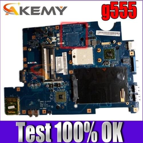 Akemy For Lenovo G555 Laptop Motherboard NAWA2 LA-5972P 11S69039841 69039841 Socket S1 DDR2 Free CPU