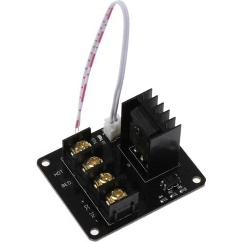 3D Printer Heated Bed Power Module Hotbed MOSFET Expansion Module Inc 2pin Lead With Cable for Anet A8 A6 A2 Ramps 1.4