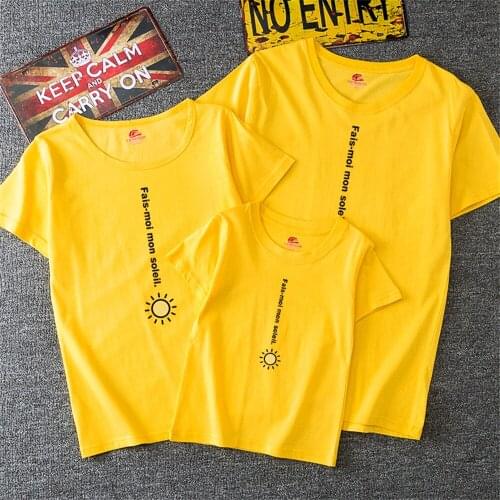 New Summer Family T Shirt Printing Cotton Casual Short Sleeve Baby Streetwear Parents-child Loose Harajuku Children Pullove