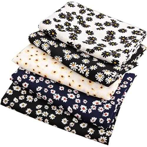 New Arrived Summer Sewing Fabric Daisy Chiffon For Summer Dress Not See Through TJ0710