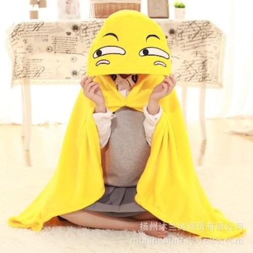 New Original Funny Expression Cloak Nijigen Anime Culture Taunt Manteau Suit For Sleep & Lounge Travel Air Conditioning Blanket