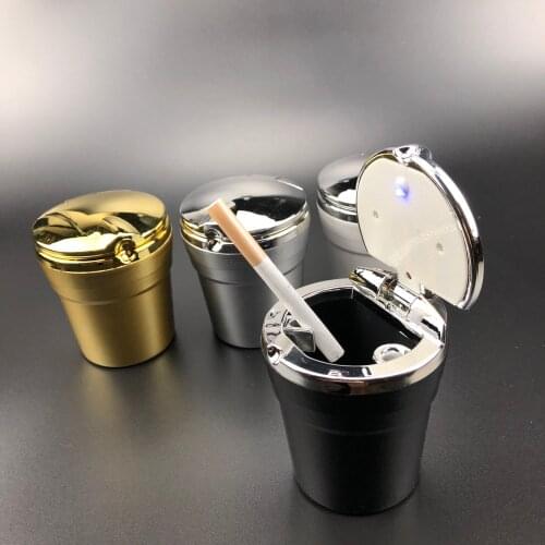 Car Ashtray with LED Blue Light For Renault Espace Twingo Clio ZOE Kwid SYMBIOZ ARKANA Duster EZ-PRO Lodgy Alpine A110