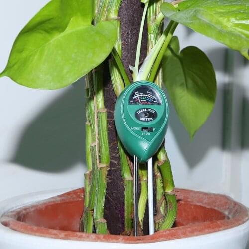 Soil PH Tester 3in1 Plant Flowers Soil PH Tester Moisture Light Meter hydroponics Analyzer