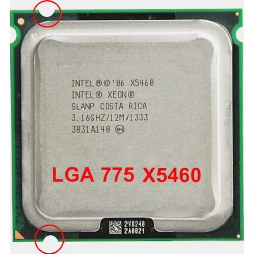 INTEL XEON X5460 CPU INTEL X5460 processor 775 quad core 4 core 3.16MHZ LeveL2 12M Work on 775