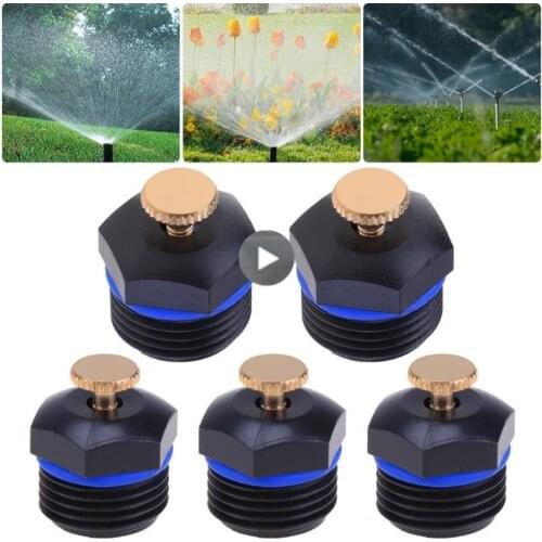 10pcs DN15 Thread Garden Sprinklers Plastic Lawn Watering Head Irrigation Agriculture Sprayers Adjustable Atomizing Nozzles